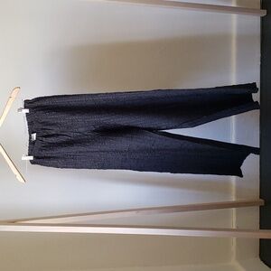 Issey Miyake black high waisted textured pants Size M